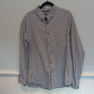 Claiborne Men's Gray Casual Button-Down Shirt